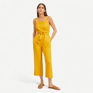 Everlane Square Neck Linen Jumpsuit